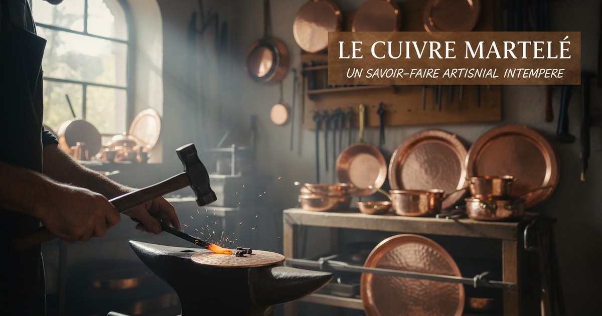 Le cuivre martelé : un savoir-faire artisanal intemporel