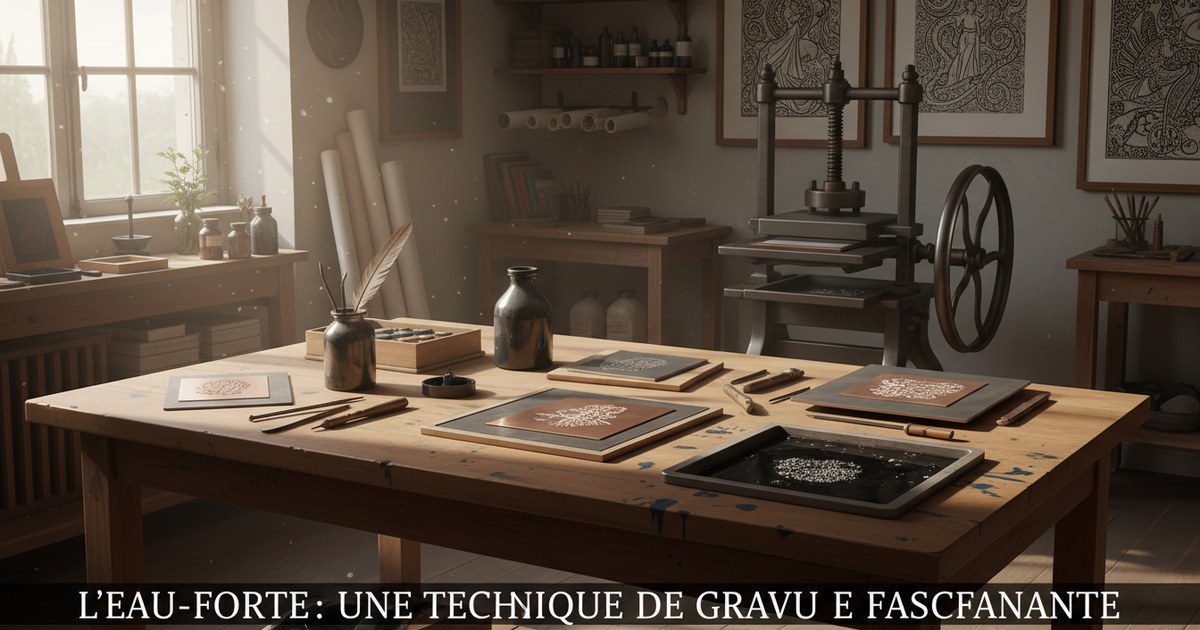 L’eau-forte : une technique de gravure fascinante